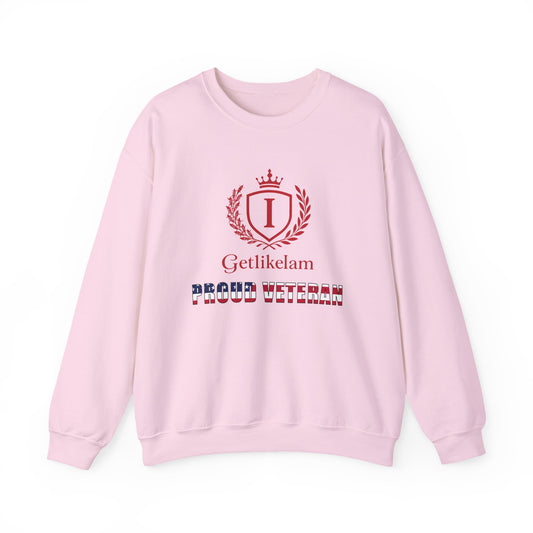 Unisex Crewneck Sweatshirt – Patriotic Military Tribute Sweatshirt for Veterans & USA Pride