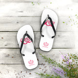 Breast Cancer Awareness Flip Flops — Together We Beat Cancer Pink Ribbon Sandals