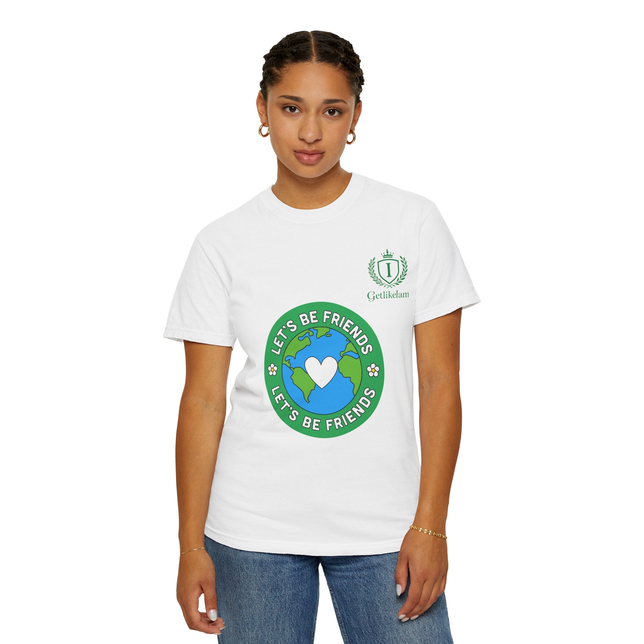 Let's Be Friends Earth Graphic T-Shirt