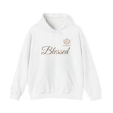 Blessed Script Hoodie — Minimal Faith Christian Sweatshirt