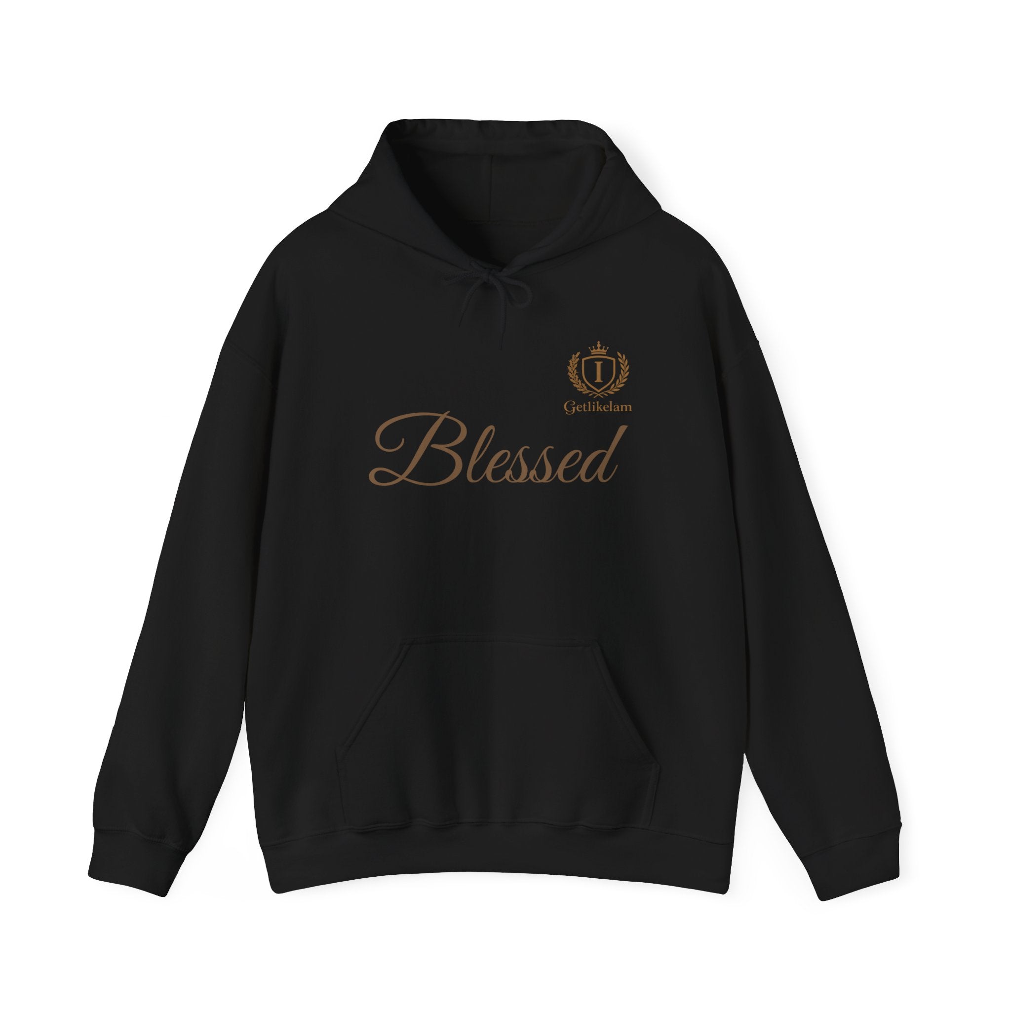 Blessed Script Hoodie — Minimal Faith Christian Sweatshirt