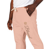 Blessed Script Sweatpants — Cozy Cream Fleece Joggers