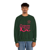 Cancer Awareness Crewneck - "Together We Beat Cancer" Sweatshirt