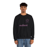 resilient Crewneck Sweatshirt — Minimal White Graphic Pullover