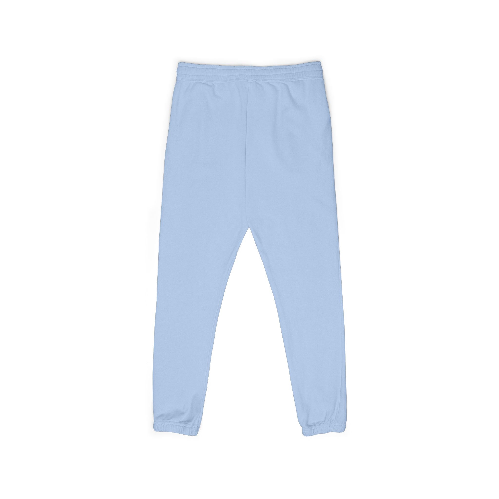 Ember Lotus Sweatpants — Garment-Dyed Fleece Joggers with ‘Namaste’ Vertical Print