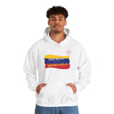 God Bless Venezuela Hoodie — Venezuelan Flag Brushstroke Pullover