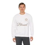 Blessed Crewneck Sweatshirt — Minimal Christian Faith Pullover