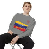 God Bless Venezuela Sweatshirt — Venezuelan Flag Brushstroke Crewneck