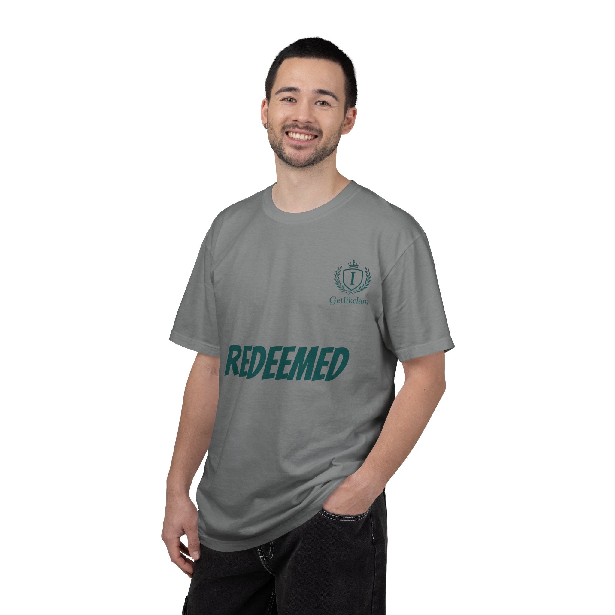 Redeemed Christian T-Shirt — Faith-Based "REDEEMED" Graphic Tee