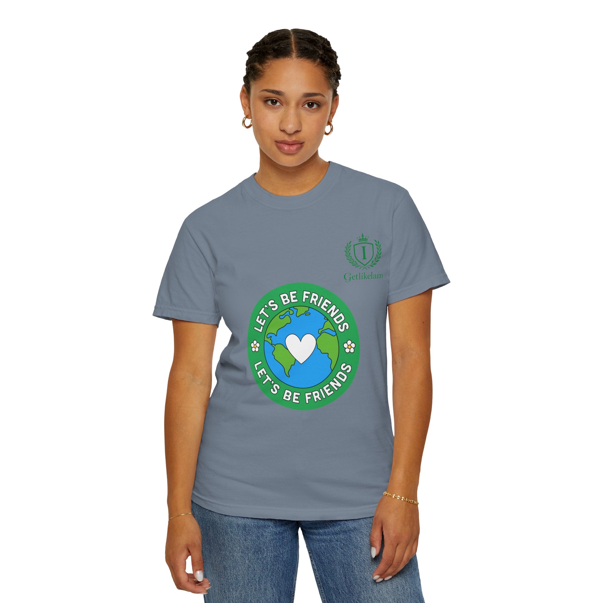 Let's Be Friends Earth Graphic T-Shirt