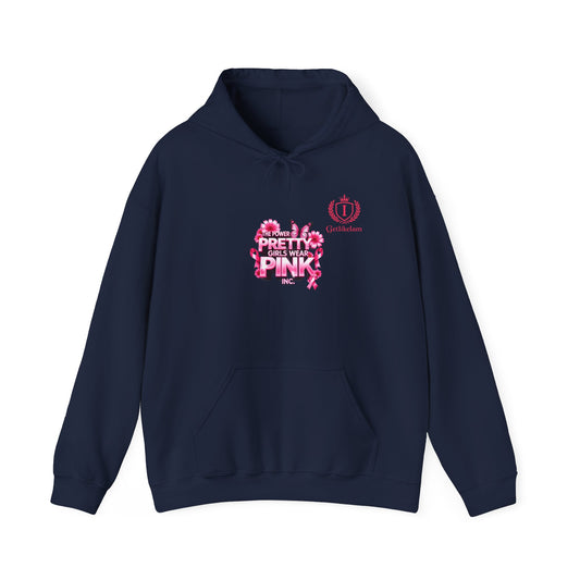 Pretty in Pink Floral Hoodie — Cancer Awareness Comfort Pullover