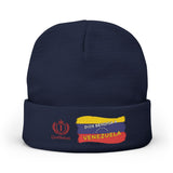 Venezuela Flag Embroidered Knit Beanie