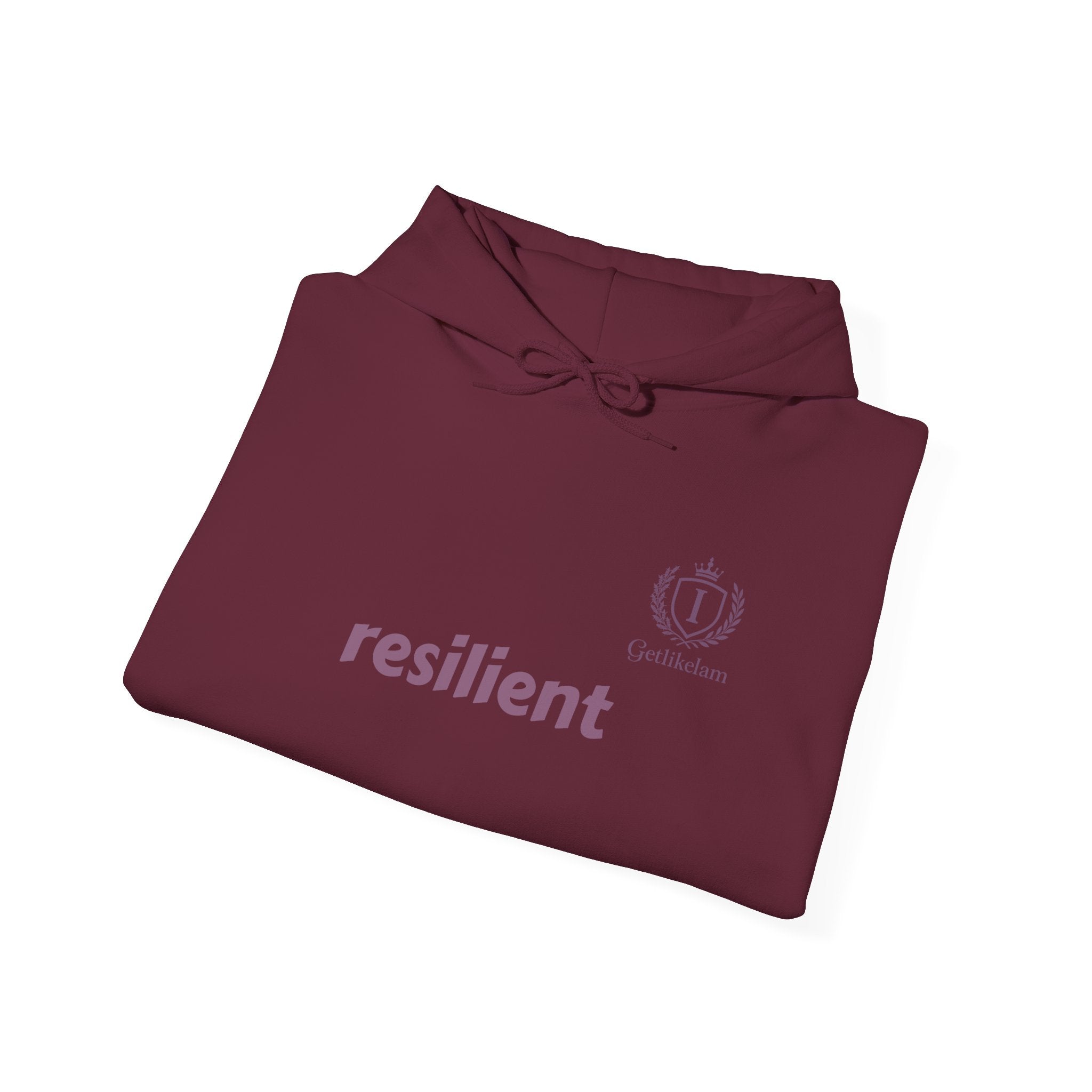 Hoodie — resilient Minimalist White Graphic Hoodie