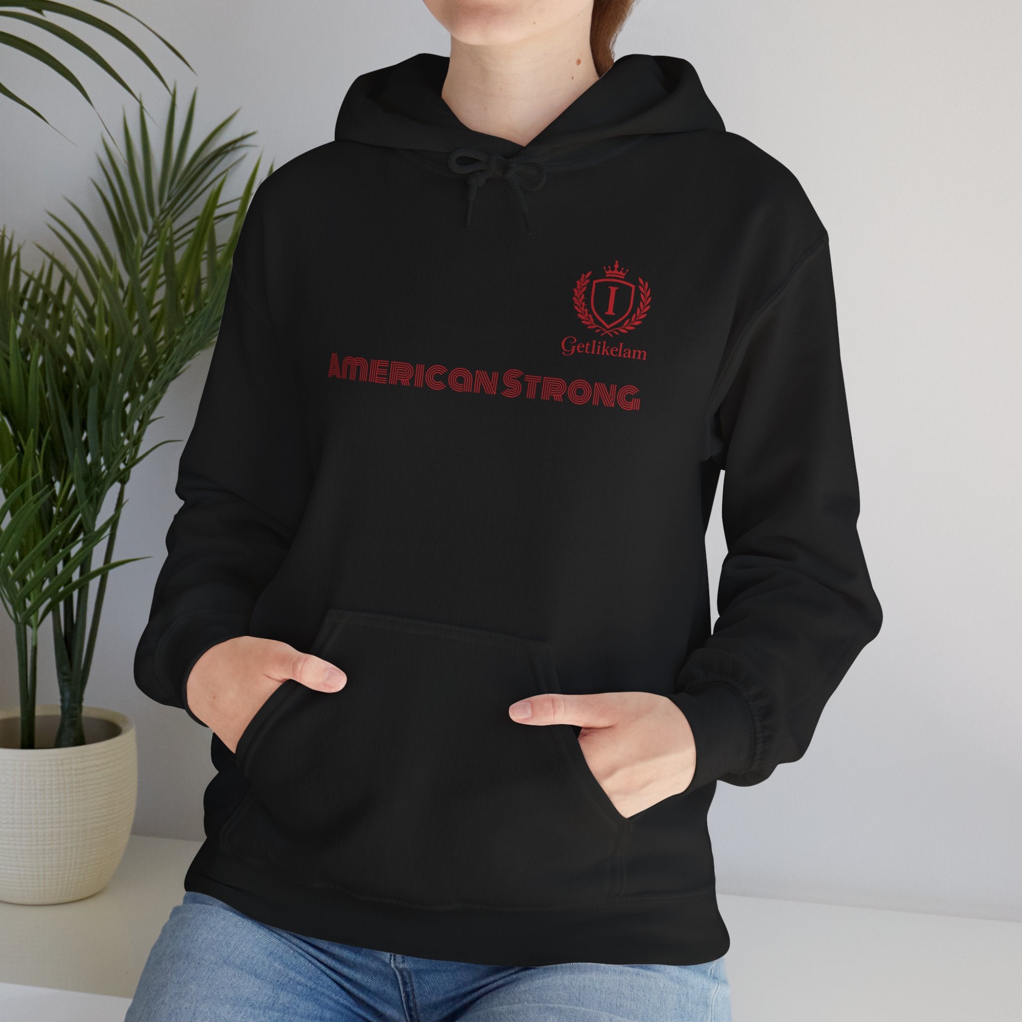 American Strong Hoodie – Patriotic USA Pullover