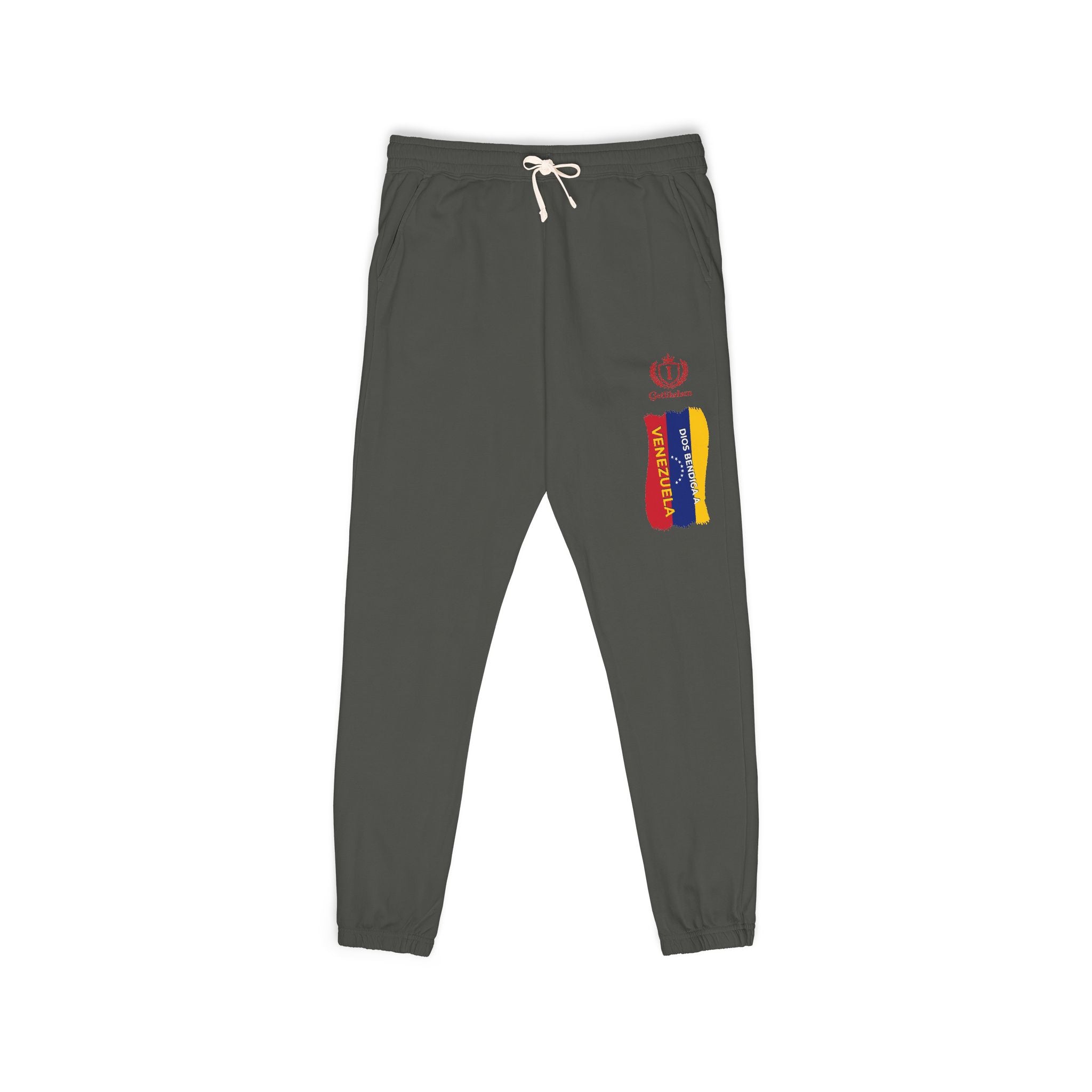 Colombian Flag Crown Sweatpants — Casual Fleece Joggers