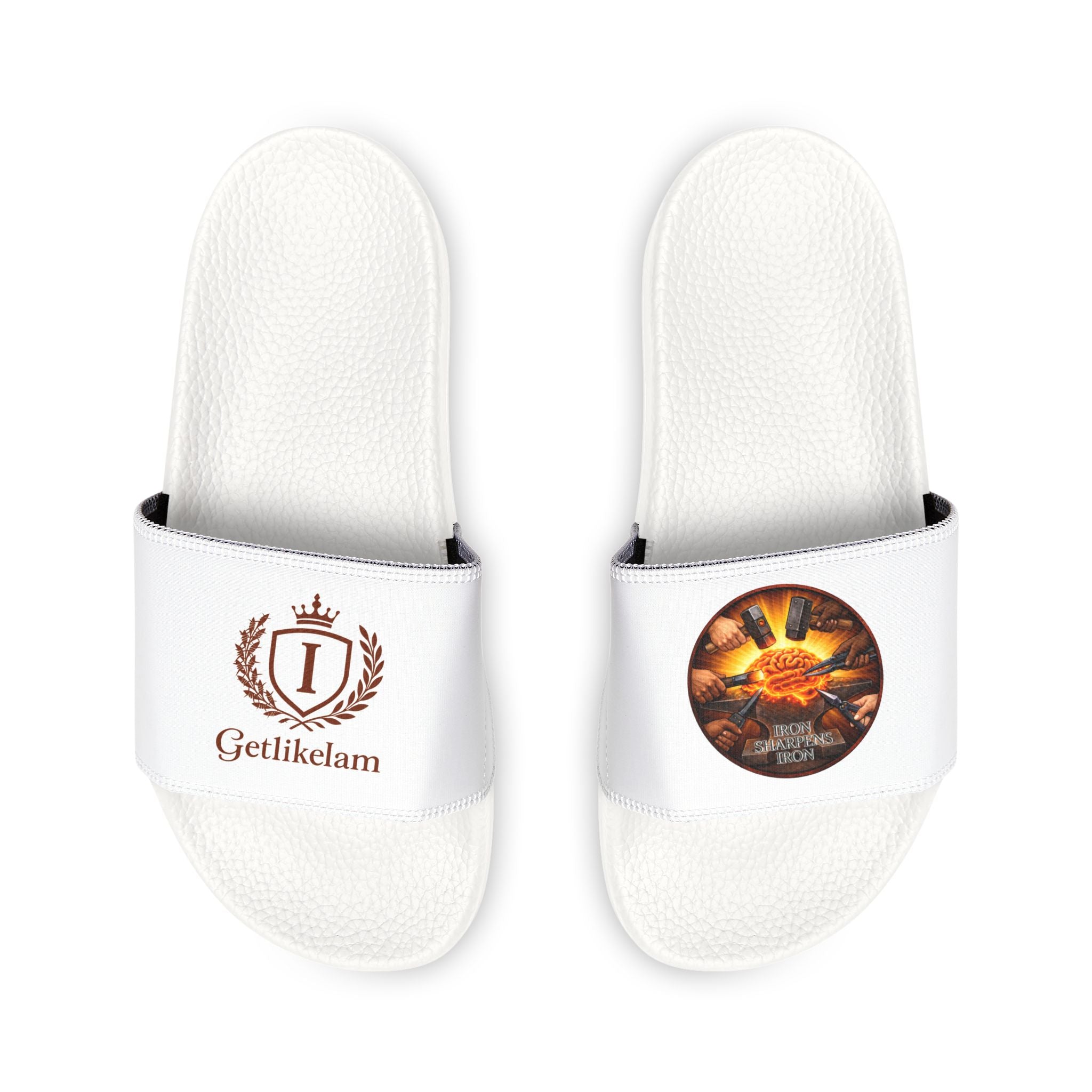 Iron Sharpens Iron - Men's Removable-Strap Slide Sandals