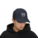 Ball Cap — "No One Fights Alone" Pink Ribbon Cancer Awareness Hat