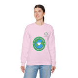 Friendship Earth Crewneck Sweatshirt — "Let's Be Friends" Graphic