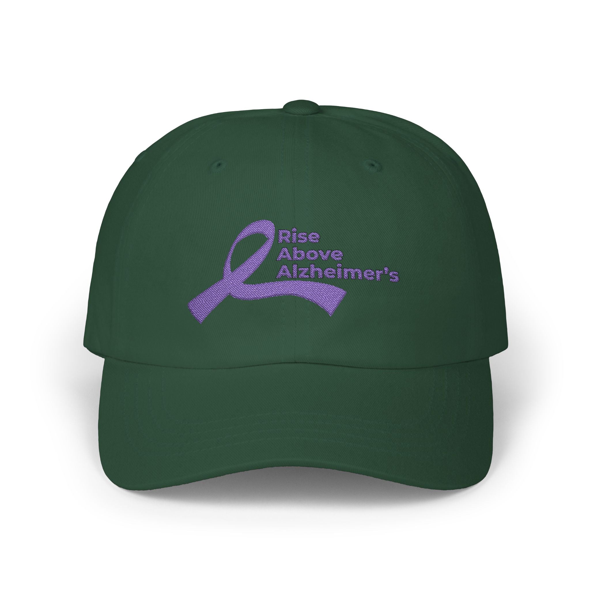 Dad Cap — Rise Above Alzheimer's Purple Ribbon Awareness Hat
