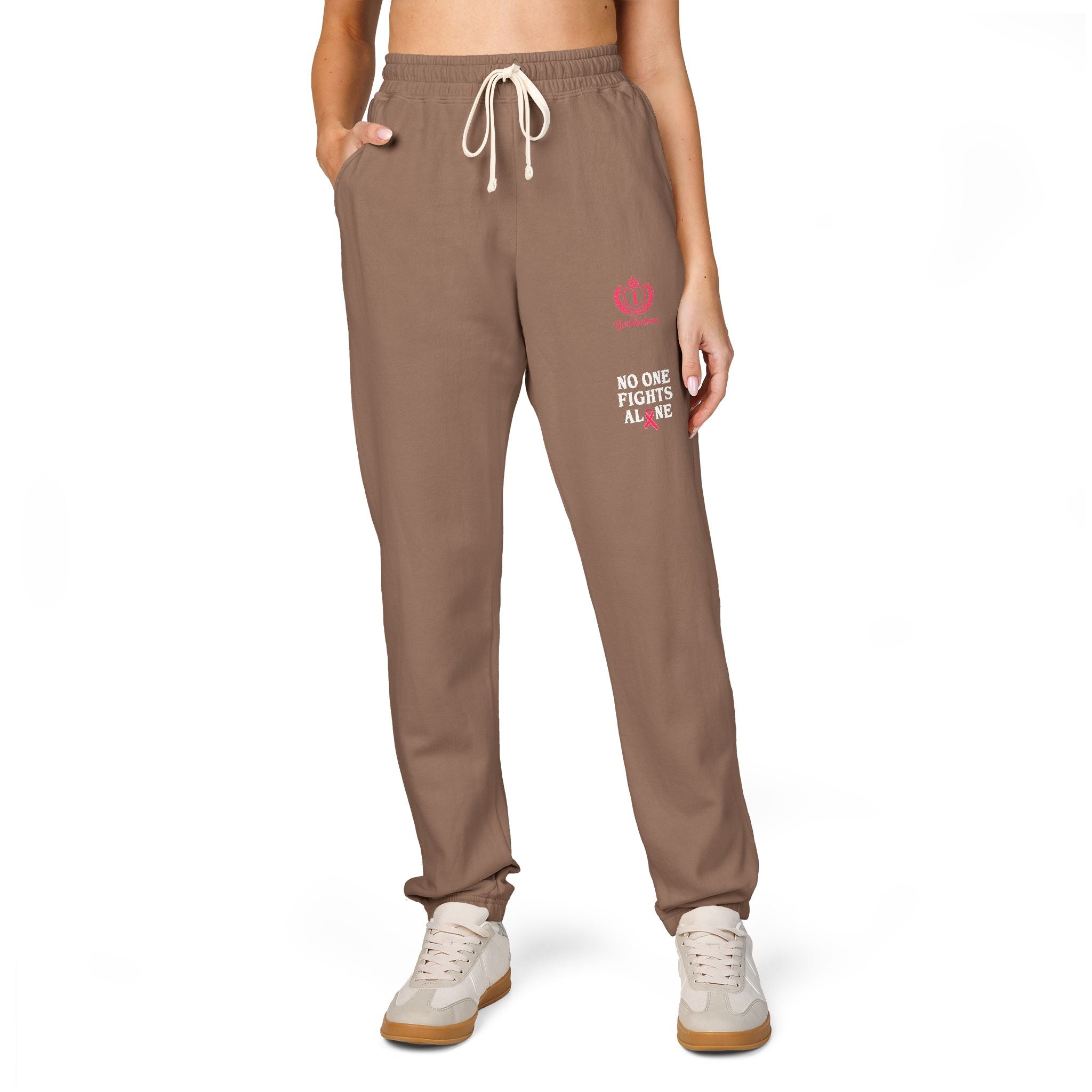 Graphic Sweatpants — 'No One Fight Alone' Cancer Awareness