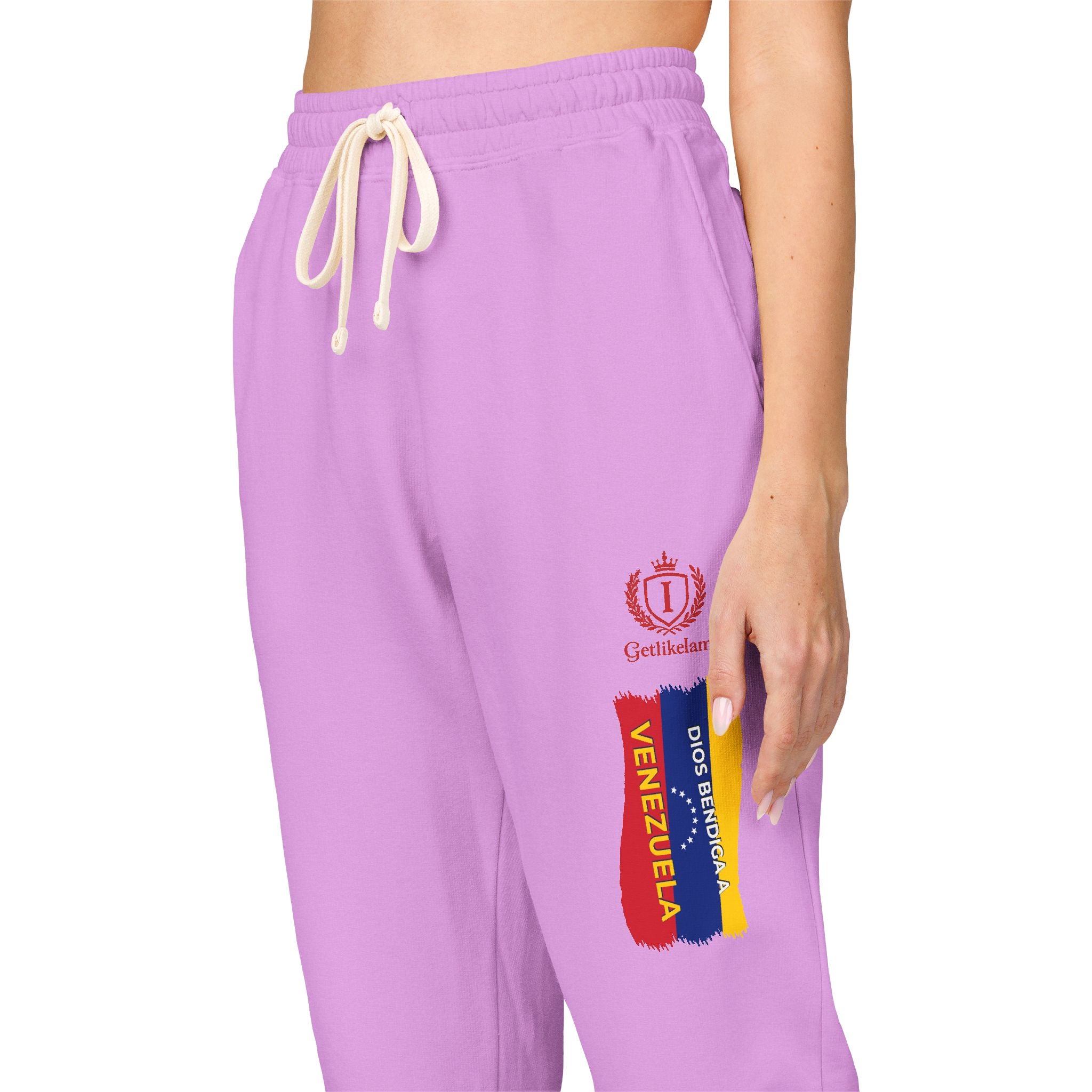 Colombian Flag Crown Sweatpants — Casual Fleece Joggers