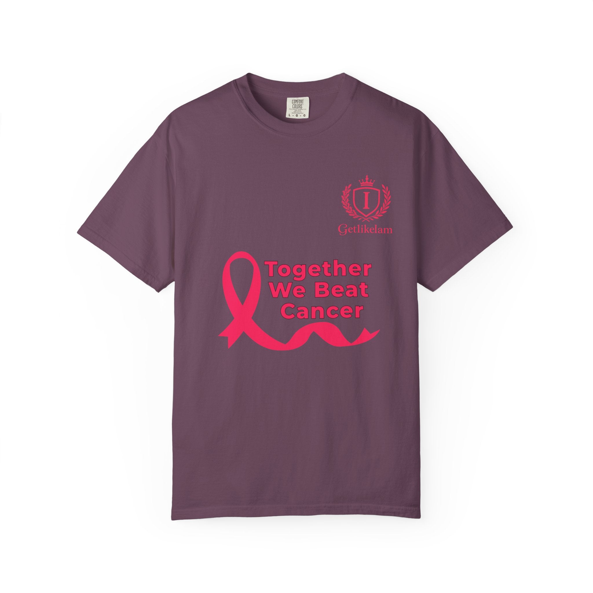 Together We Beat Cancer T-Shirt — Cancer Awareness Ribbon Tee
