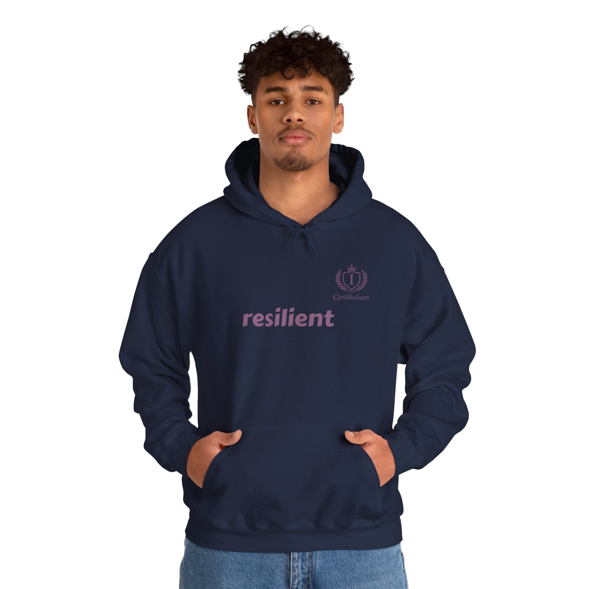 Hoodie — resilient Minimalist White Graphic Hoodie
