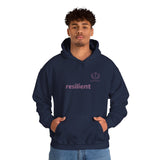 Hoodie — resilient Minimalist White Graphic Hoodie