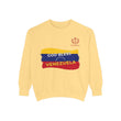 God Bless Venezuela Sweatshirt — Venezuelan Flag Brushstroke Crewneck