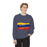 Dios Bendiga a Venezuela Sweatshirt — Venezuelan Flag Brushstroke Crewneck