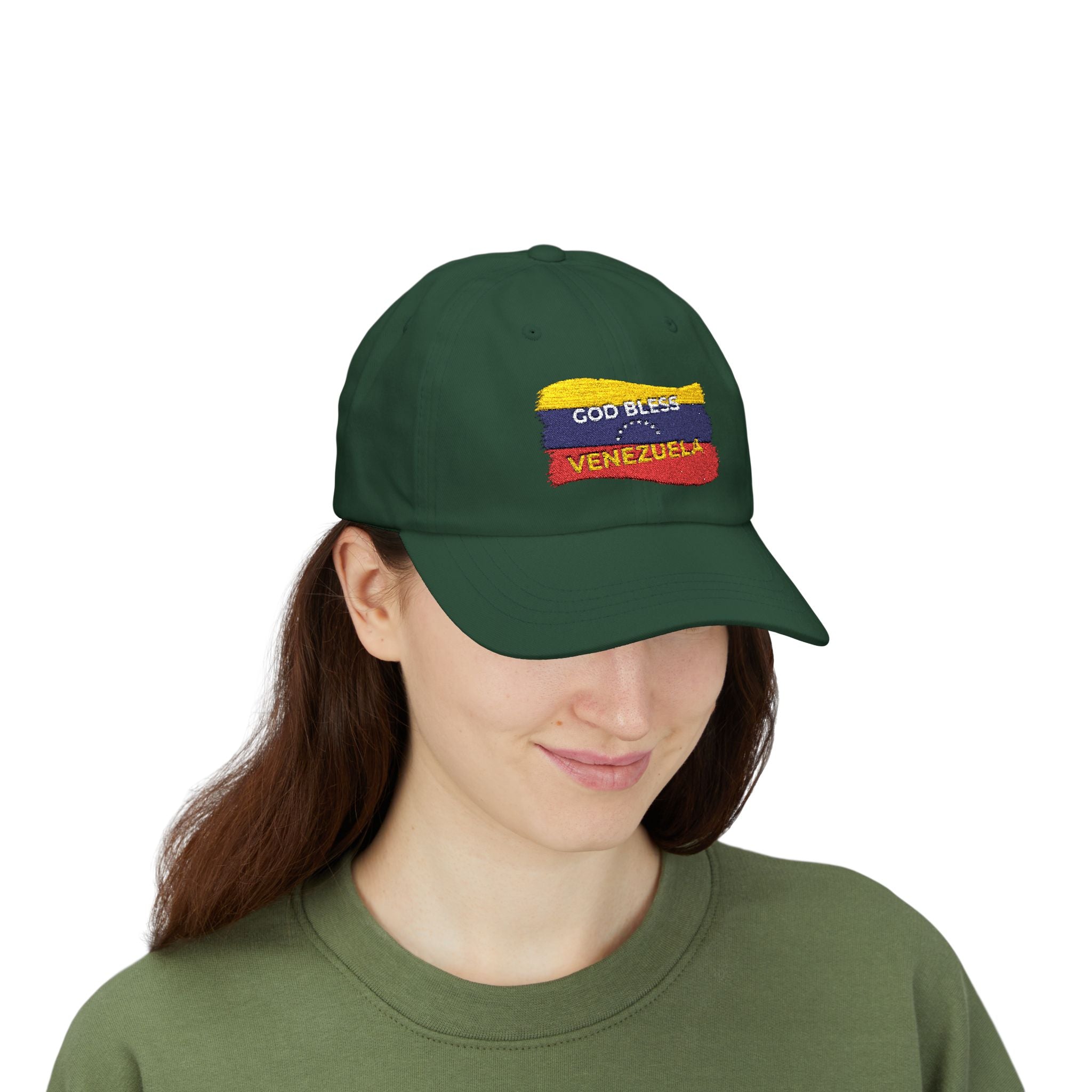 Dad Cap - God Bless Venezuela Embroidered Flag Baseball Hat