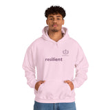 Hoodie — resilient Minimalist White Graphic Hoodie