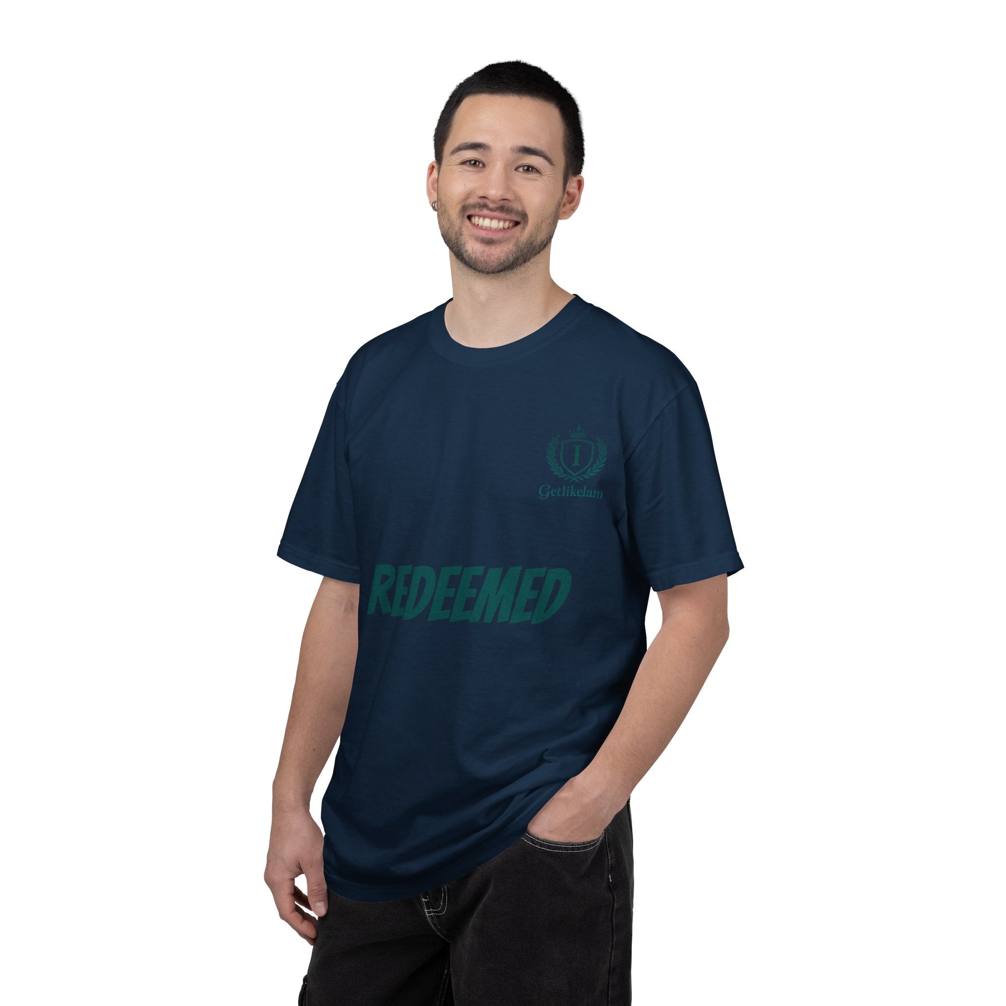 Redeemed Christian T-Shirt — Faith-Based "REDEEMED" Graphic Tee