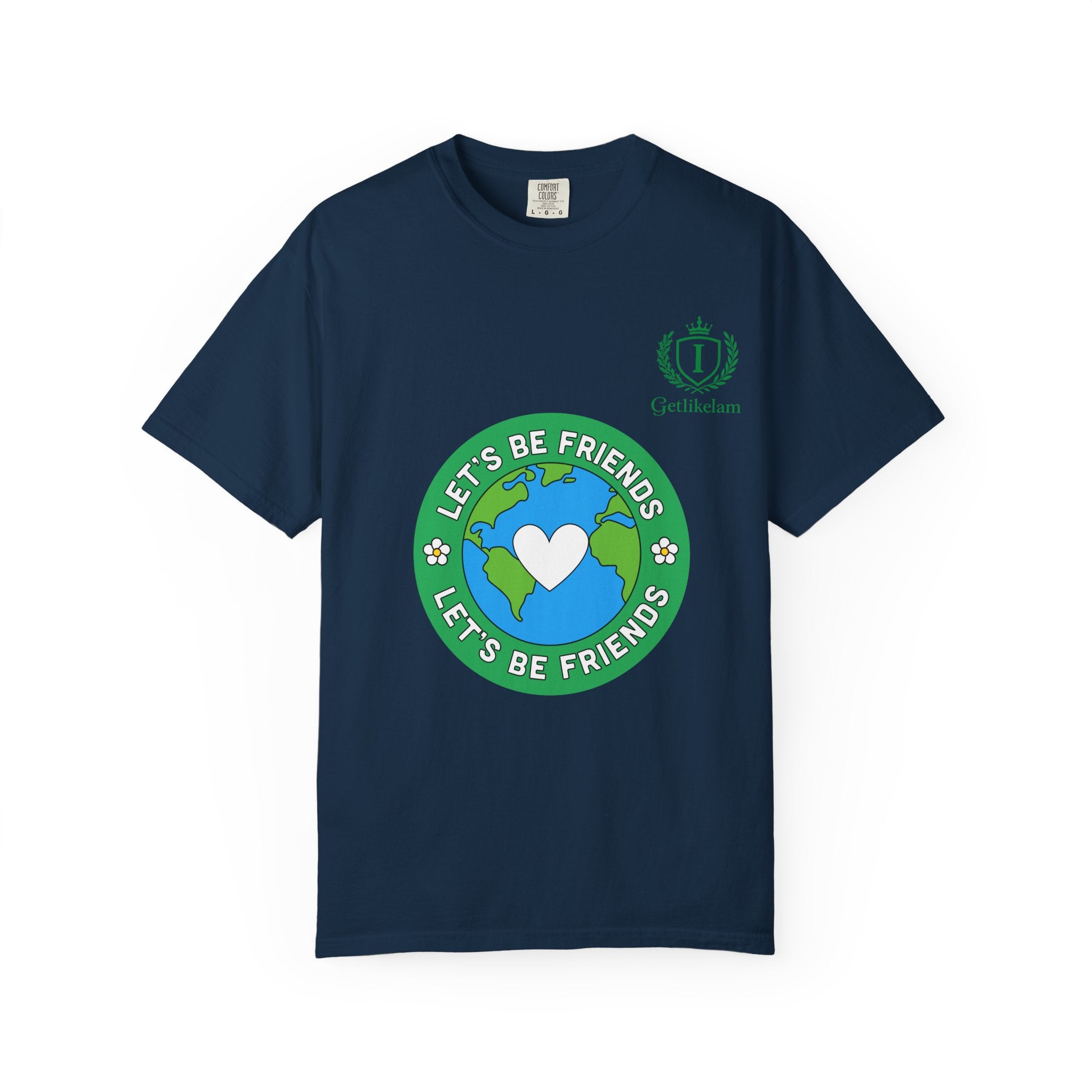 Let's Be Friends Earth Graphic T-Shirt