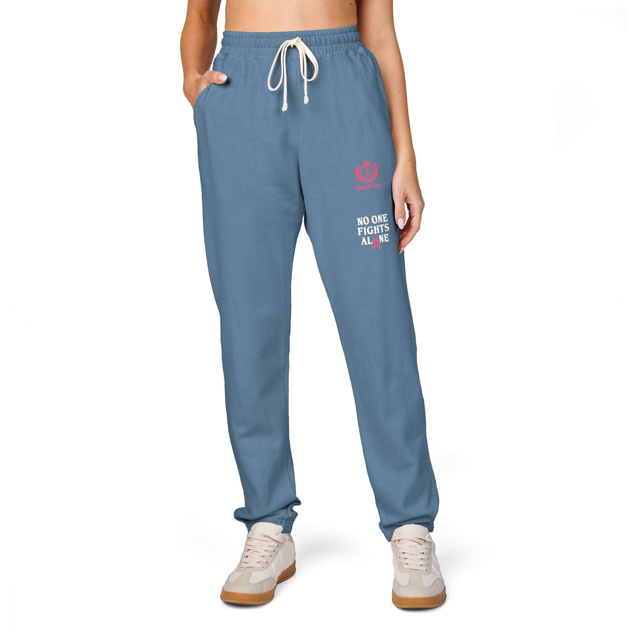 Graphic Sweatpants — 'No One Fight Alone' Cancer Awareness