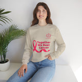 Cancer Awareness Crewneck - "Together We Beat Cancer" Sweatshirt