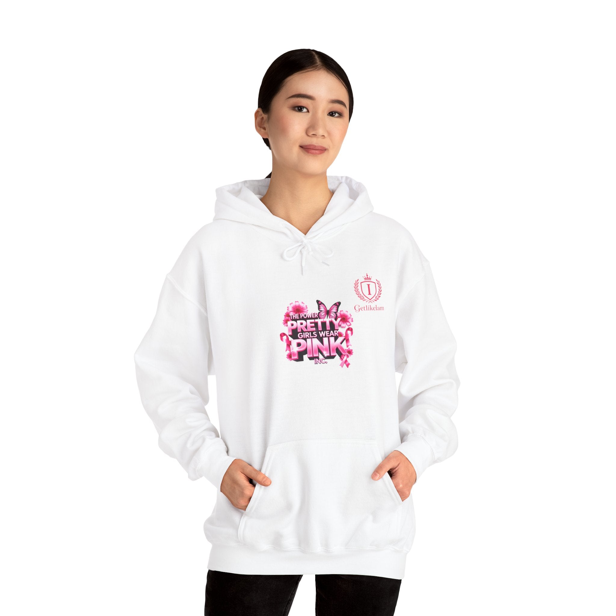 Pretty in Pink Floral Hoodie — Cancer Awareness Comfort Pullover