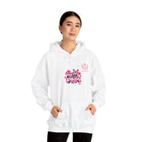 Pretty in Pink Floral Hoodie — Cancer Awareness Comfort Pullover