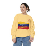 God Bless Venezuela Sweatshirt — Venezuelan Flag Brushstroke Crewneck