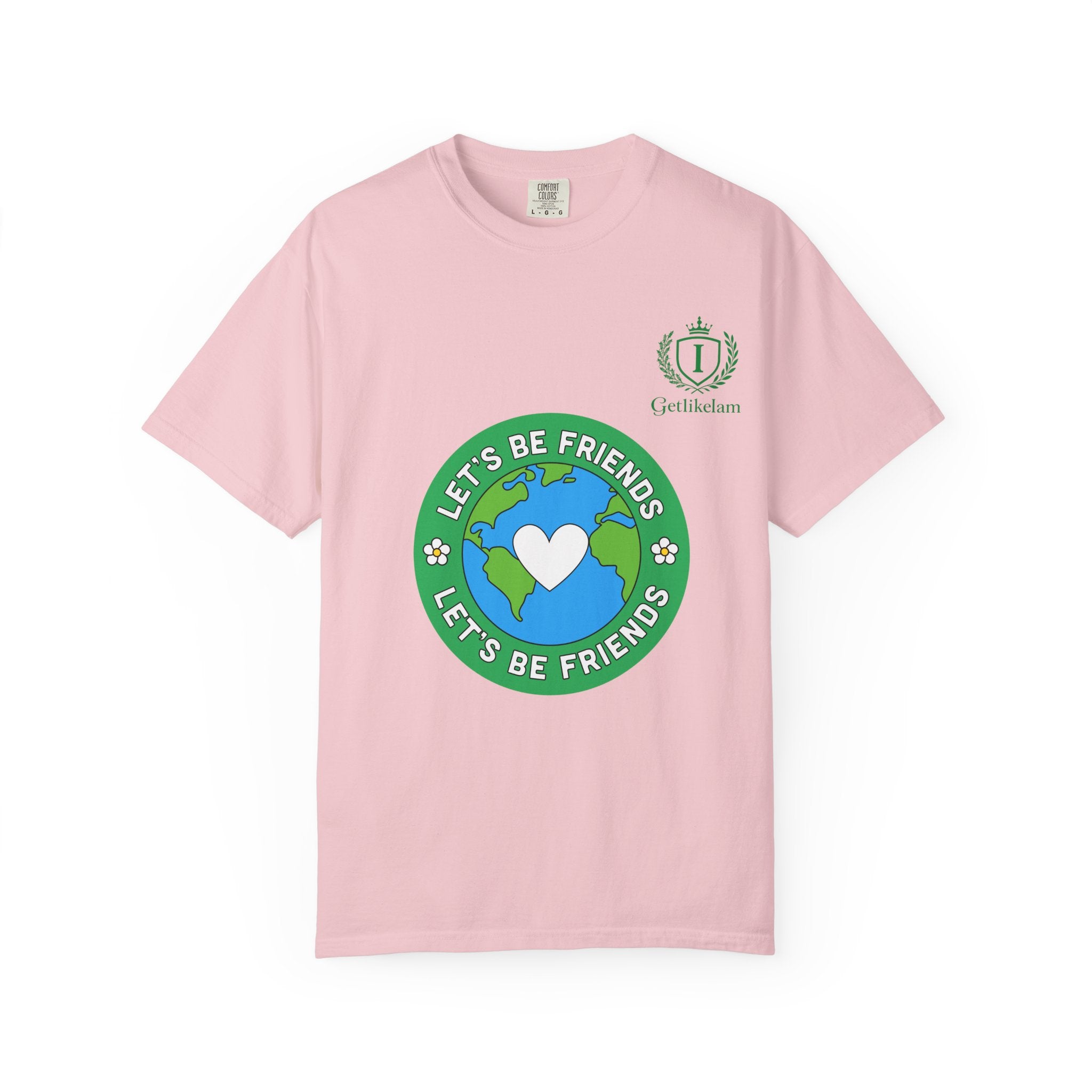 Let's Be Friends Earth Graphic T-Shirt