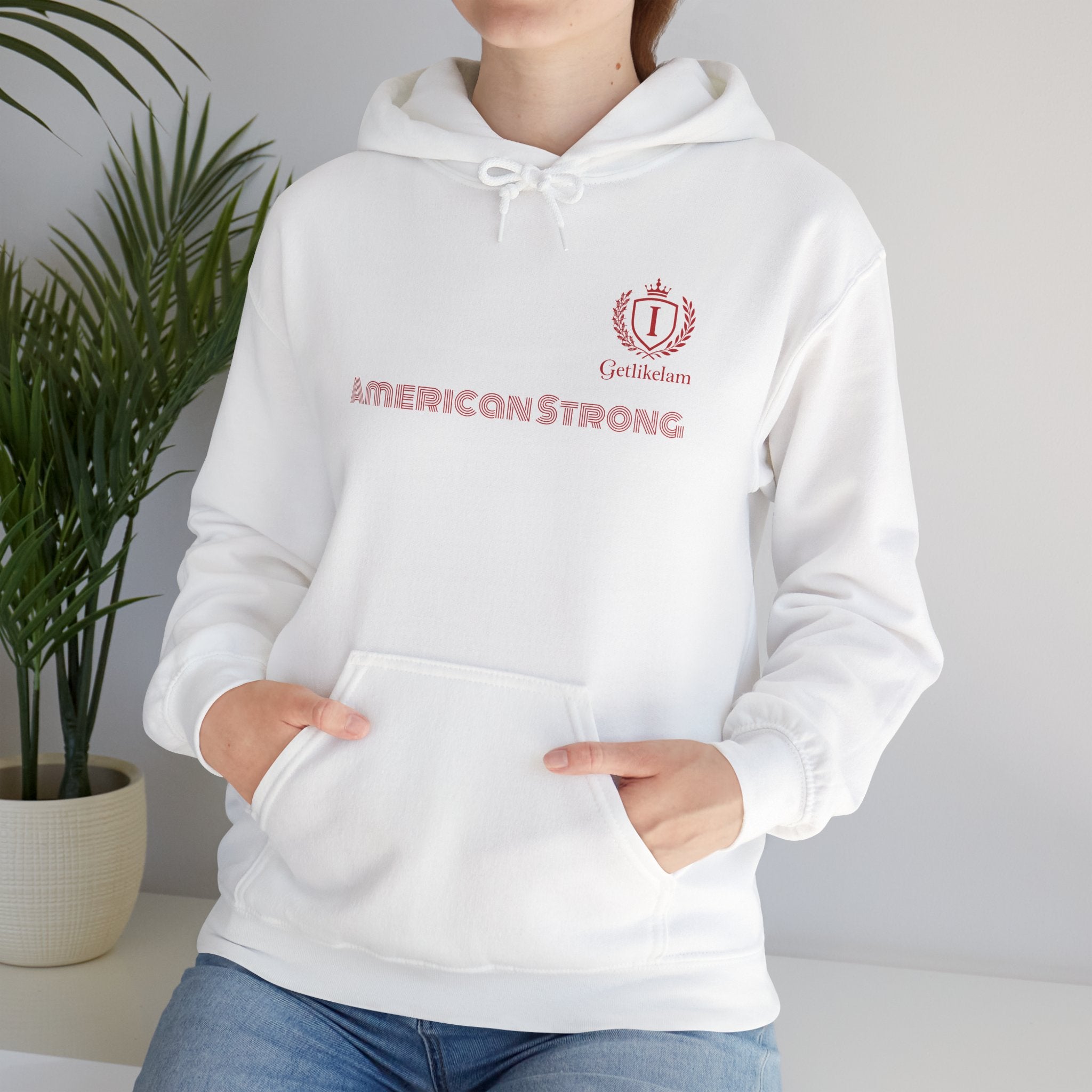American Strong Hoodie – Patriotic USA Pullover