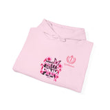 Pretty in Pink Floral Hoodie — Cancer Awareness Comfort Pullover
