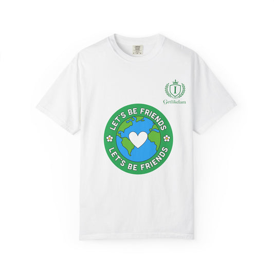 Let's Be Friends Earth Graphic T-Shirt