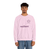 resilient Crewneck Sweatshirt — Minimal White Graphic Pullover