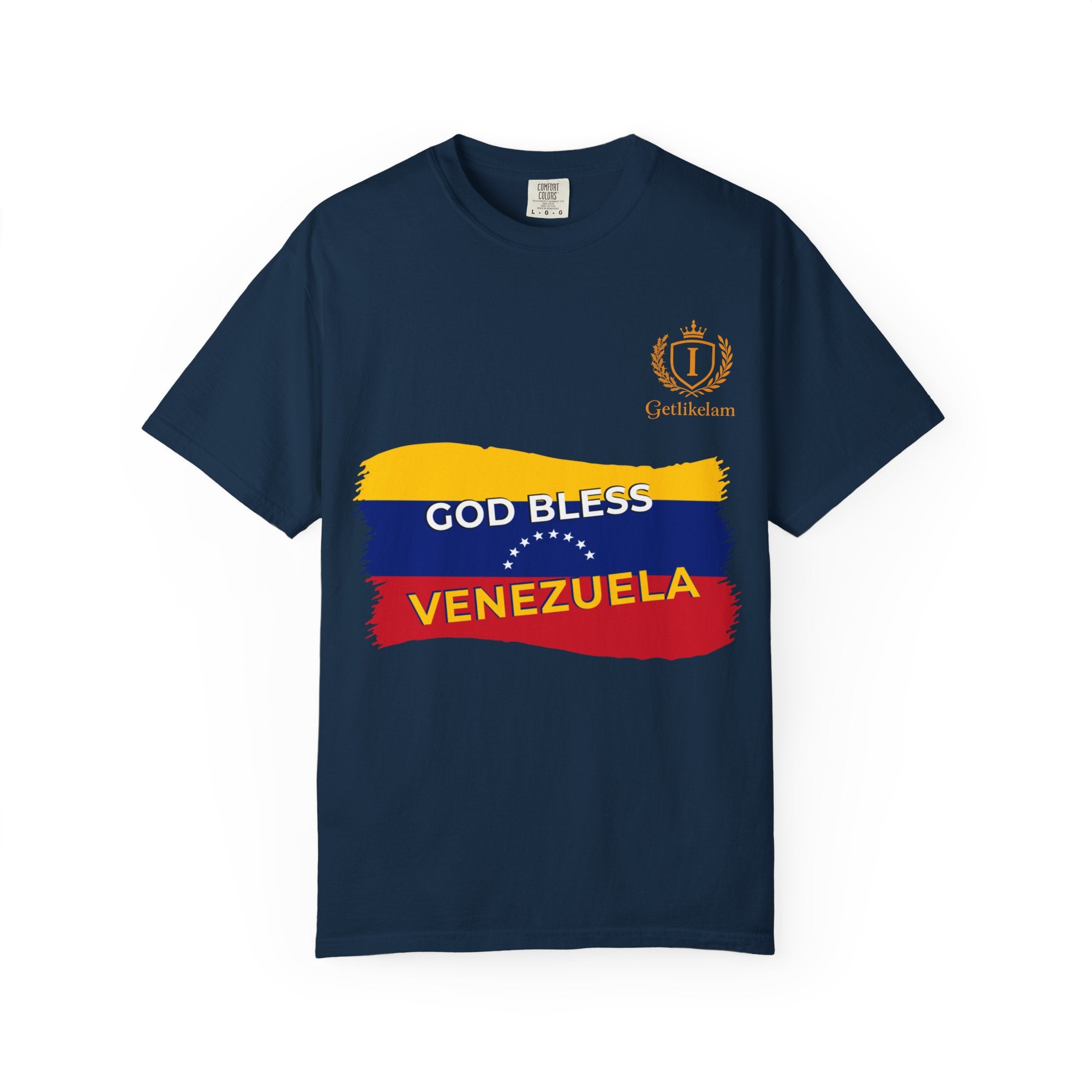God Bless Venezuela T-Shirt — Venezuelan Flag Brushstroke Tee