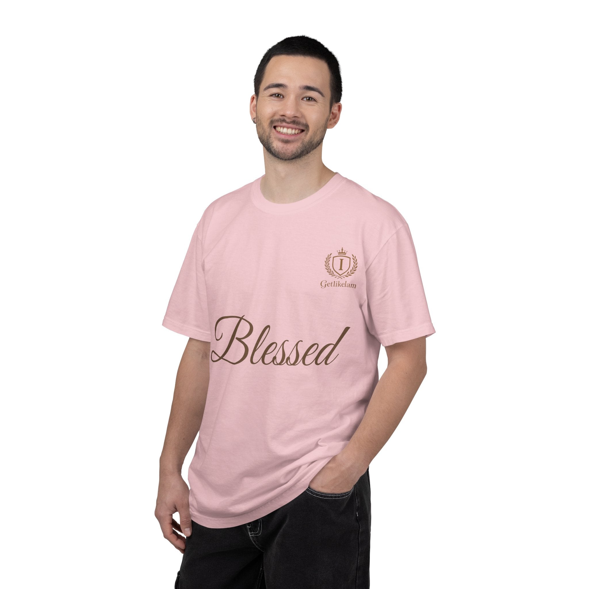 Blessed Script T-Shirt — Inspirational Faith Graphic Tee