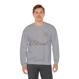 Blessed Crewneck Sweatshirt — Minimal Christian Faith Pullover