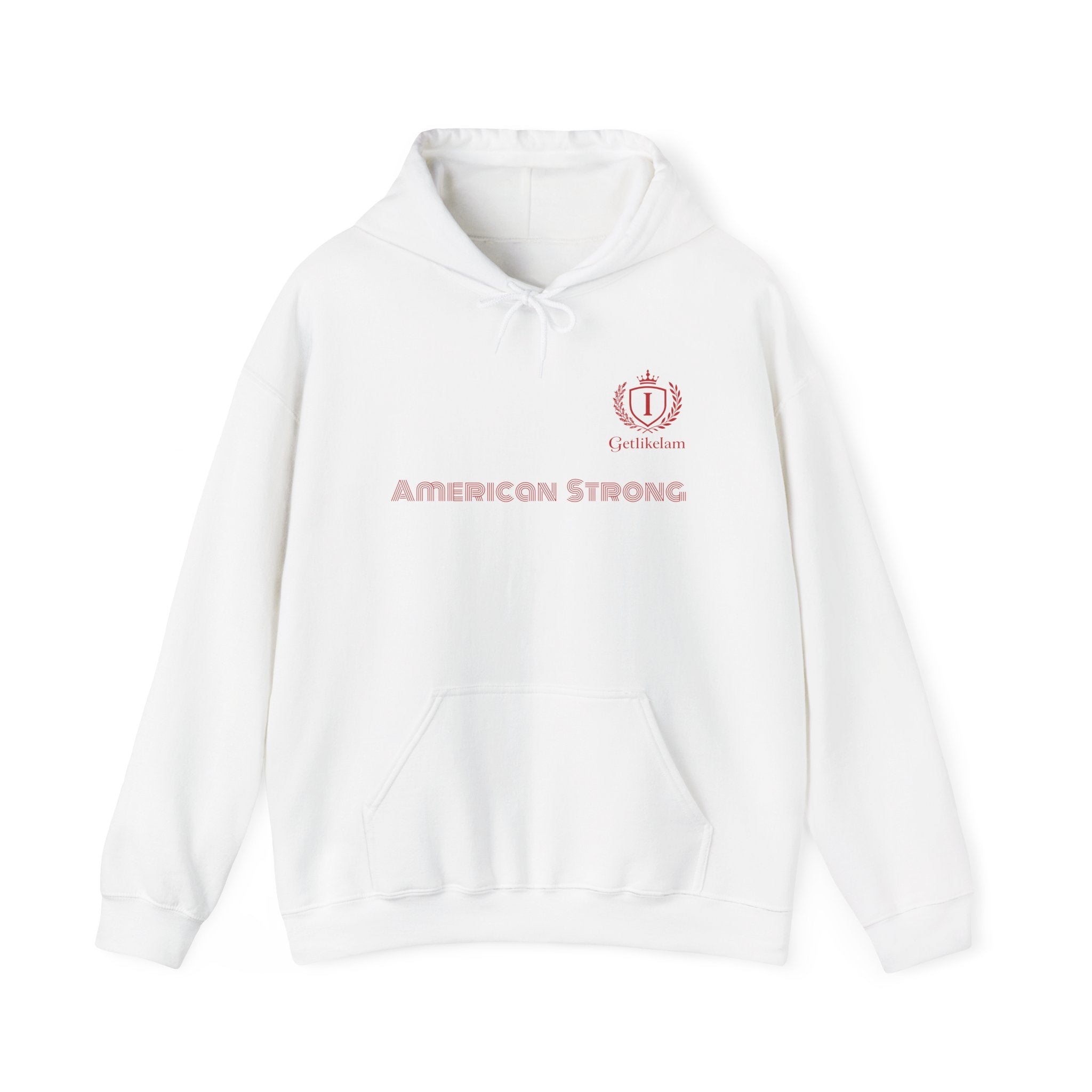 American Strong Hoodie – Patriotic USA Graphic Hooded Sweatshirt
