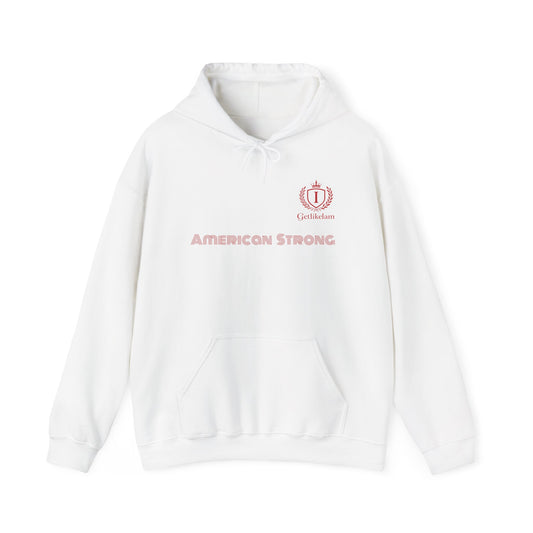 American Strong Hoodie – Patriotic USA Graphic Hooded Sweatshirt