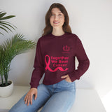 Cancer Awareness Crewneck - "Together We Beat Cancer" Sweatshirt